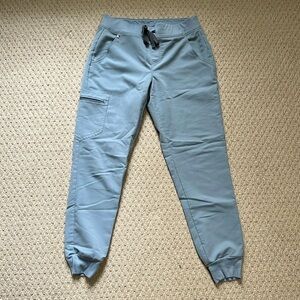 Figs dusty blue Zamora jogger scrub pants
